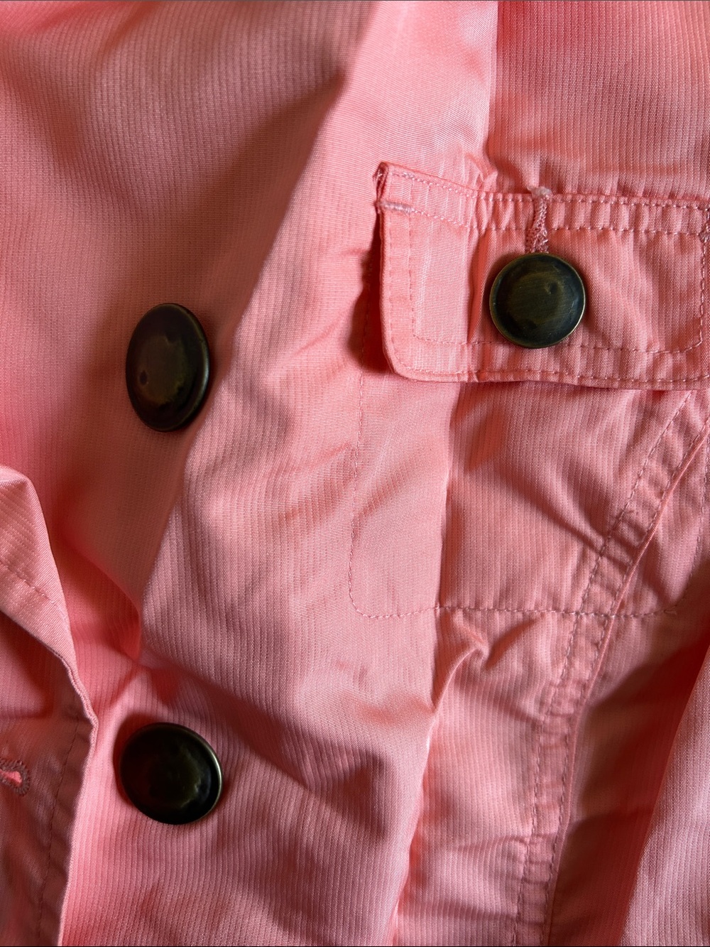 Hurley Coral Double-Breasted Trench Coat - Picture 3 of 4
